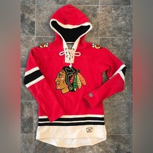 Old Time Hockey Womens Chicago Blackhawks Jersey Hoodie